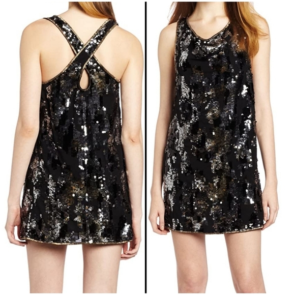Diesel Dresses & Skirts - New Years party Diesel Women's D-elitop sequin black cocktail Dress Size…